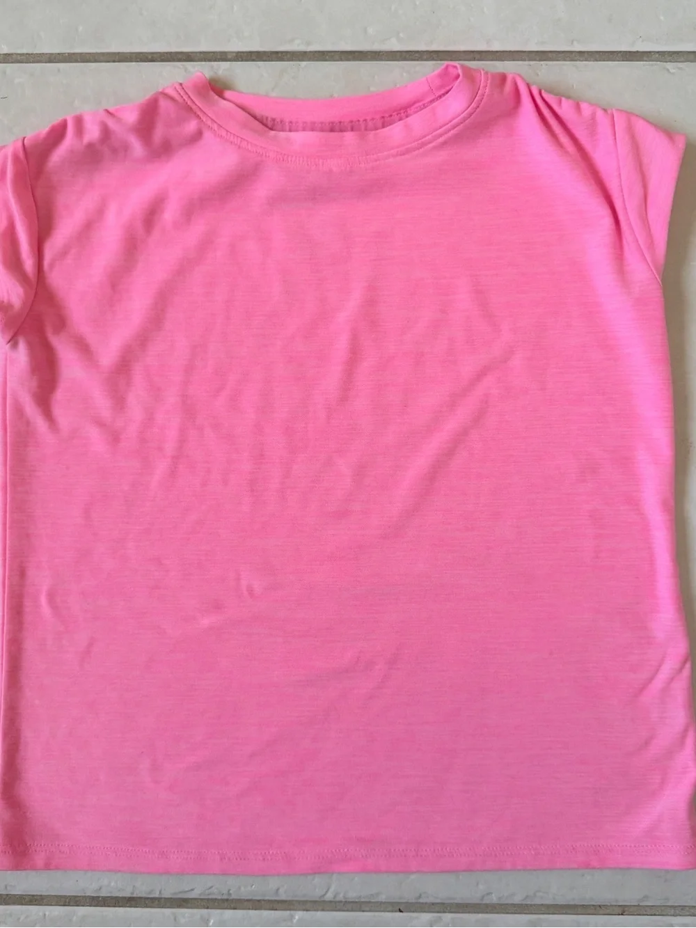 2 Girls All in Motion Tee Pink & Purple Short Sleeve Active Shirt Bundle XS 4/5